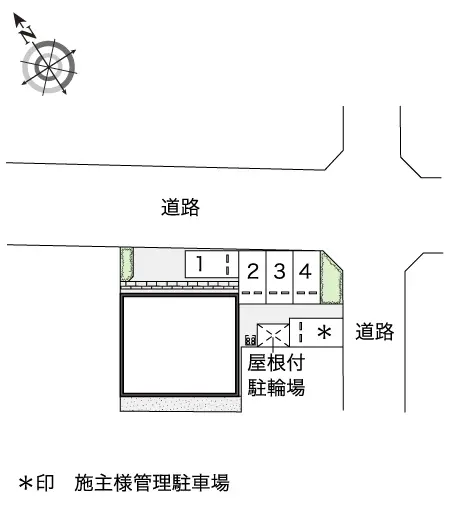 ★手数料０円★一宮市大江２丁目　月極駐車場（LP）